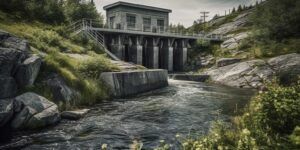 Wasserkraftwerk zur Stromerzeugung