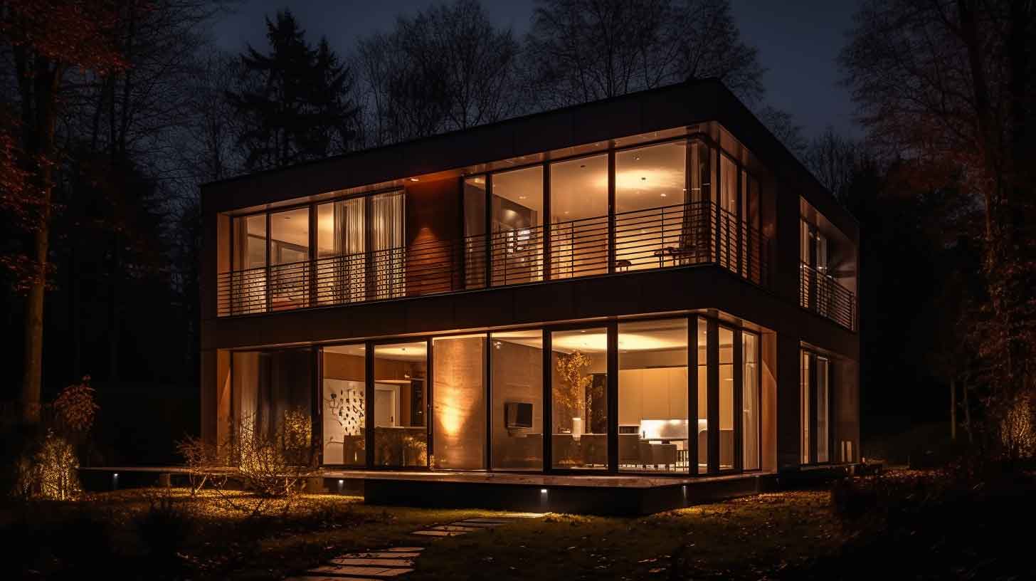 Modernes Haus Stromanbieterwahl