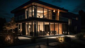 Modernes Haus Stromanbieter