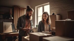 Paar sucht Stromanbieter online