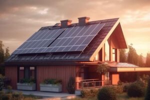Solaranlage auf einem Haus