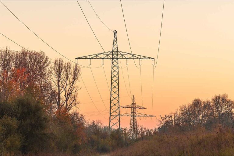 Hochspannungsleitung zur Energieübertragung